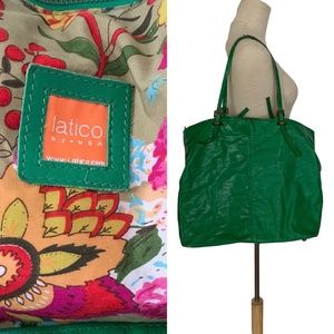 Latico Vibrant Green Hobo Bag